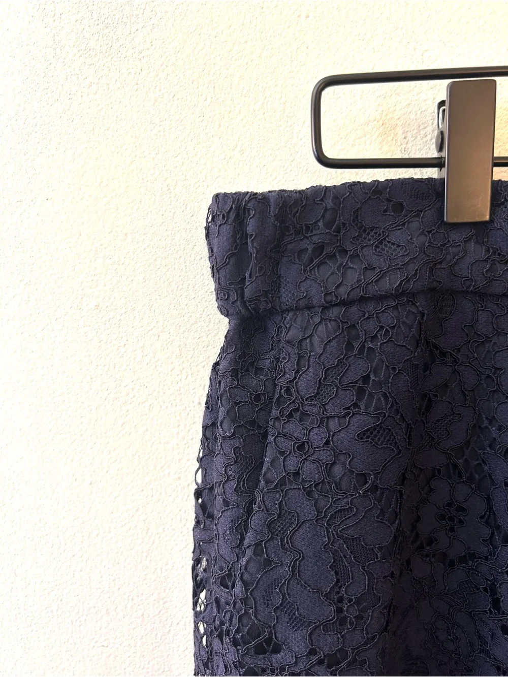 J. Crew Easy Pant in navy lace size 14